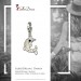 Silberdream SilberDream Glitzer Charm Delfin Weiß Zirkonia Kristalle 925 GSC516W