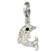 Silberdream SilberDream Glitzer Charm Delfin weiß Zirkonia Kristalle 925 GSC516W