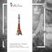 Silberdream SilberDream Glitzer Charm Eiffelturm Orange Zirkonia Kristalle GSC562O
