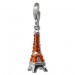 Silberdream SilberDream Glitzer Charm Eiffelturm orange Zirkonia Kristalle GSC562O