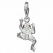 Silberdream SilberDream Glitzer Charm Frosch weiß Zirkonia Kristalle 925er GSC521W