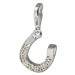 Silberdream SilberDream Glitzer Charm Hufeisen Zirkonias 925 GSC214W