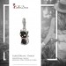 Silberdream SilberDream Glitzer Charm Katze Schwarz Zirkonia Kristalle GSC506S