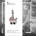 Silberdream SilberDream Glitzer Charm Kinderwagen Rosa Zirkonia Kristalle GSC501A