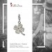 Silberdream SilberDream Glitzer Charm Kleeblatt Weiß Zirkonia Kristalle GSC513W