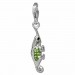 Silberdream SilberDream Glitzer Charm Leguan grün Zirkonia Kristalle 925er GSC535L