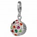 Silberdream SilberDream Glitzer Charm Muffin bunte Zirkonia Kristalle 925 GSC526F