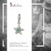 Silberdream SilberDream Glitzer Charm Seestern Blau Zirkonias 925 GSC307