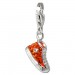 Silberdream SilberDream Glitzer Charm Sneaker orange Zirkonia Kristalle GSC515O