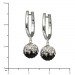 Silberdream SilberDream Glitzer Creole 925 Zirkonias Schwarz GSO004