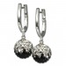 Silberdream SilberDream Glitzer Creole 925 Zirkonias schwarz GSO004