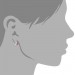 Silberdream SilberDream Glitzer Creole Beauty Preciosa Kristalle Rosa GSO010A