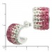 Silberdream SilberDream Glitzer Creole Beauty Preciosa Kristalle Rosa GSO010A