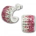 Silberdream SilberDream Glitzer Creole Beauty Preciosa Kristalle rosa GSO010A