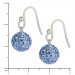 Silberdream SilberDream Glitzer Ohrhänger 925 Zirkonias Blau GSO203