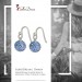 Silberdream SilberDream Glitzer Ohrhänger 925 Zirkonias Blau GSO203