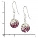 Silberdream SilberDream Glitzer Ohrhänger 925 Zirkonias Lila GSO001