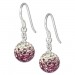 Silberdream SilberDream Glitzer Ohrhänger 925 Zirkonias lila GSO001