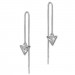 Silberdream SilberDream Glitzer Ohrhänger Dreieck Zirkonia weiß 925er Silber Ohrring GSO441W
