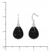 Silberdream SilberDream Glitzer Ohrhänger Tropfen Schwarz Zirkonia 925er GSO220S