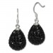 Silberdream SilberDream Glitzer Ohrhänger Tropfen schwarz Zirkonia 925er GSO220S