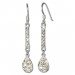 Silberdream SilberDream Glitzer Ohrhänger Tropfen Zirkonia Kristalle weiß GSO209W