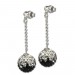 Silberdream SilberDream Glitzer Ohrhänger Zirkonias schwarz GSO002