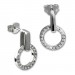 Silberdream SilberDream Glitzer Ohrstecker Circle Zirkonia weiß 925 Silber Ohrring GSO508W