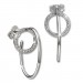 Silberdream SilberDream Glitzer Ohrstecker Creole Zirkonia weiß 925 Silber Ohrring GSO510W