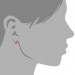 Silberdream SilberDream Glitzer Ohrstecker Herz Offen Pink 925er Silber GSO402P