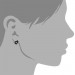 Silberdream SilberDream Glitzer Ohrstecker Herz Offen Schwarz 925er Silber GSO402S