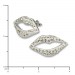 Silberdream SilberDream Glitzer Ohrstecker Lippen Weiß Zirkonias GSO214W