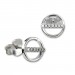 Silberdream SilberDream Glitzer Ohrstecker Rund Zirkonia weiß 925 Silber Ohrring GSO509W