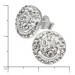 Silberdream SilberDream Glitzer Ohrstecker Smiley Weiß 925 Silber GSO218W