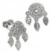 Silberdream SilberDream Glitzer Ohrstecker Traumfänger Zirkonia 925 Silber Ohrring GSO503W