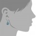 Silberdream SilberDream Glitzer Ohrstecker Tropfen Hellblau 925 Silber GSO403H
