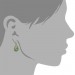 Silberdream SilberDream Glitzer Ohrstecker Tropfen Hellgrün 925 Silber GSO403L