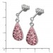 Silberdream SilberDream Glitzer Ohrstecker Tropfen Rosa 925 Silber GSO403P