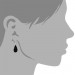 Silberdream SilberDream Glitzer Ohrstecker Tropfen Schwarz 925 Silber GSO403S