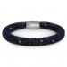 Silberdream SilberDream Glitzerarmband Minikristalle blaugrau 18cm Armband Damen SDA050B9