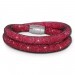 Silberdream SilberDream Glitzerarmband Minikristalle Fuchsia Doppelarmband Damen SDA051P0