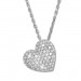Silberdream SilberDream Halskette mit Anhänger Herz Zirkonia 44,5cm 925er Silber SDK4986W