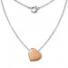 Silberdream SilberDream Kette Herz rose vergoldet 925 Silber 45cm Halskette SDK8000E