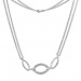 Silberdream SilberDream Kette Oval Zirkonia weiß 925er Silber 45cm Halskette SDK425W