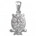 Silberdream SilberDream Ketten Anhänger 925 Silber Eule mit weißen Zirkonia SDH8001W