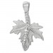 Silberdream SilberDream Ketten Anhänger -Ahornblatt- Zirkonia weiß 925 Silber SDH4387W