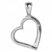 Silberdream SilberDream Ketten Anhänger -Herz- Zirkonia weiß 925 Silber SDH4381W