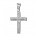 Silberdream SilberDream Ketten Anhänger -Kreuz- Zirkonia weiß 925 Silber SDH4390W