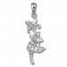 Silberdream SilberDream Kettenanhänger Blume Jasmin 925 Silber Damen Anhänger SDH460J