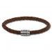 Silberdream SilberDream Leder Armband 5mm braun 20cm Edelstahl Verschluss LAB0220